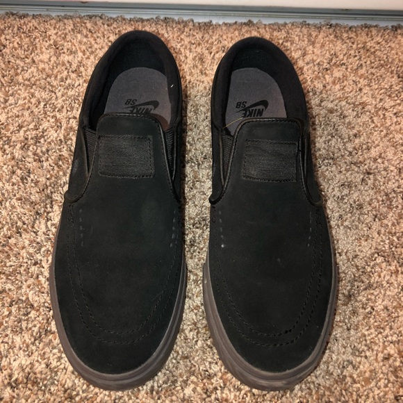 Nike Other - Nike Black & Gray Slip On Shoes